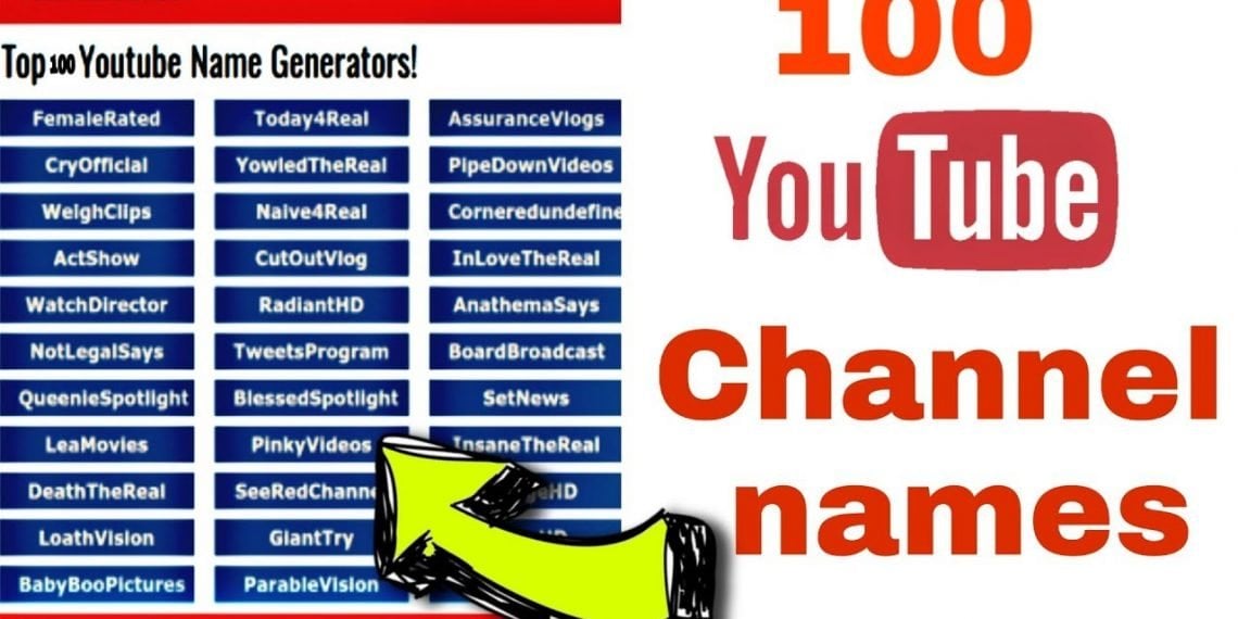 What is Best YouTube Channel Name?
