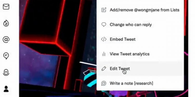 What is Edit Button in Twitter?