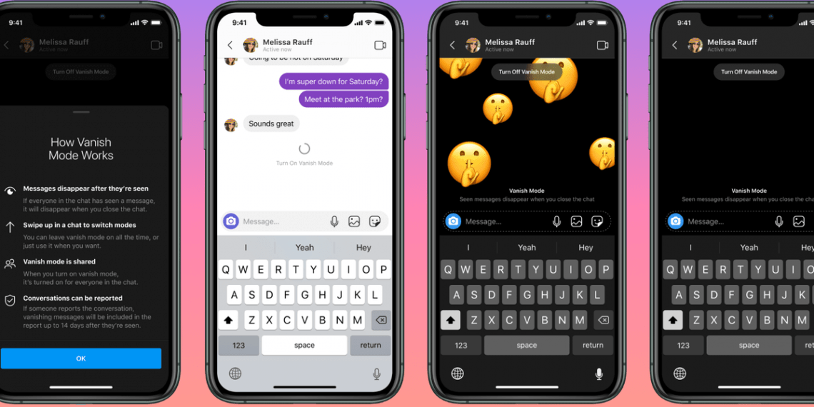 What is Vanish Mode on Facebook Messenger?