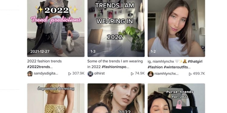 What is the 2022 Thing on TikToo?