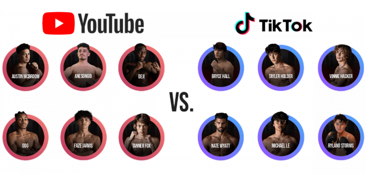 When is the Youtuber Vs TikTok Fight?