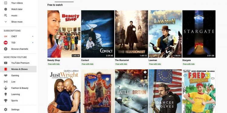 Where Can I Find Full Movies on YouTube?