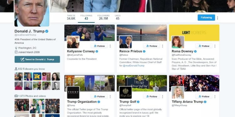 Who Does Trump Follow on Twitter?